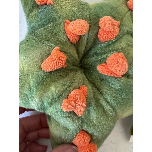 2 Wild Republic stuffed starfish plush realistic TAG green orange 2014 Cuddlekin - Picture 13 of 16
